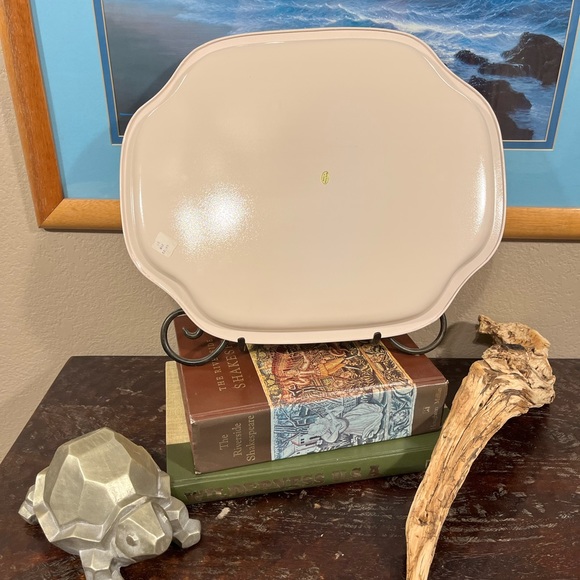 VINTAGE & RARE 50’s SEA SHELL METAL TRAY - Picture 7 of 7